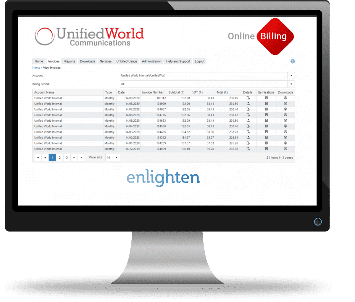 Online Billing - Home