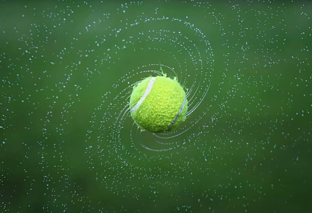 Wimbledon, Tennis, Tennis ball, Spinning image.