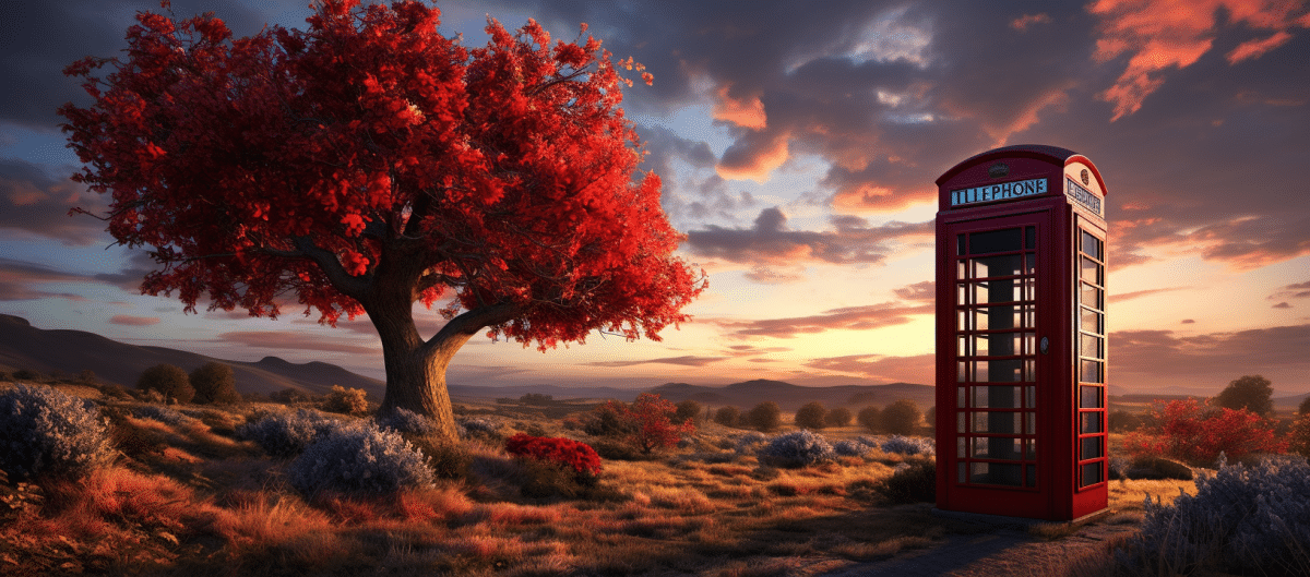 PSTN Switch Off - british red phone box at sunset